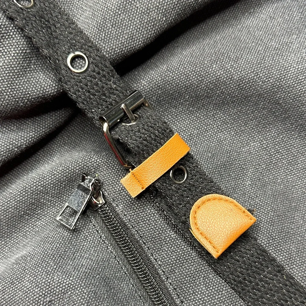 Convertible‎ Shoulder Backpack Bag Charcoal Gray